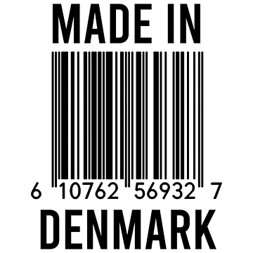 Artwork thumbnail, Made In Denmark by RandomStuffShop