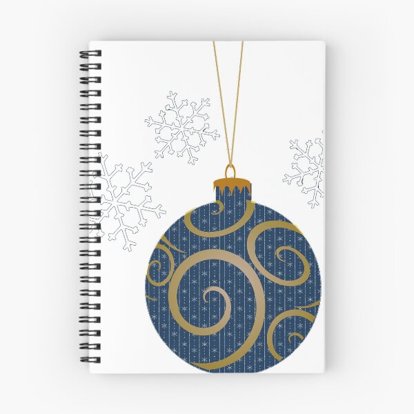 Item preview, Elegant Blue and Gold Christmas Ornament with Snowflakes designed and sold by ittybittyowl.