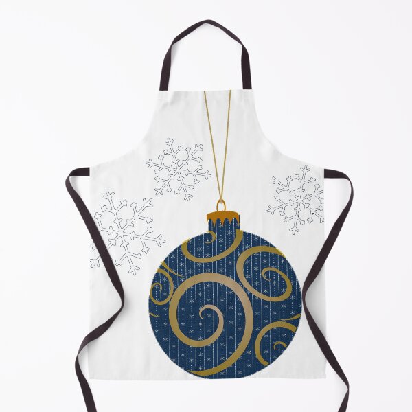 Item preview, Elegant Blue and Gold Christmas Ornament with Snowflakes designed and sold by ittybittyowl.