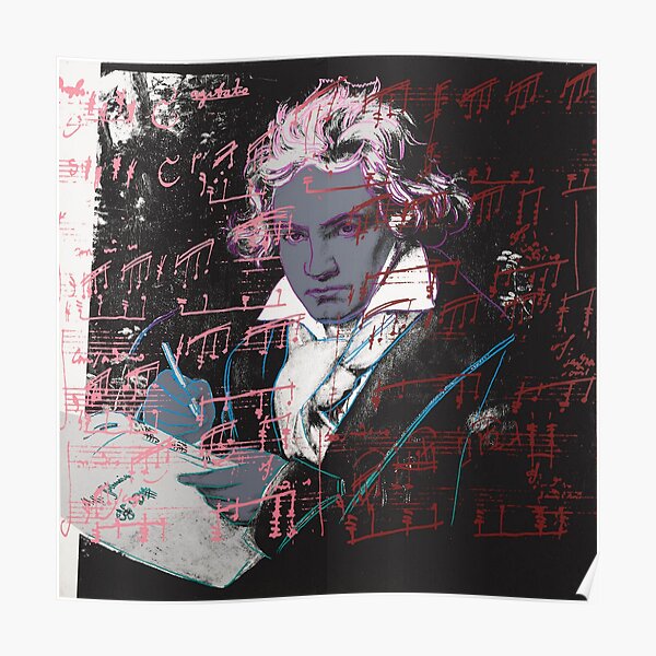 Andy Warhol Beethoven Poster Print. Poster