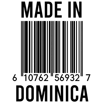 Artwork thumbnail, Made In Dominica by RandomStuffShop