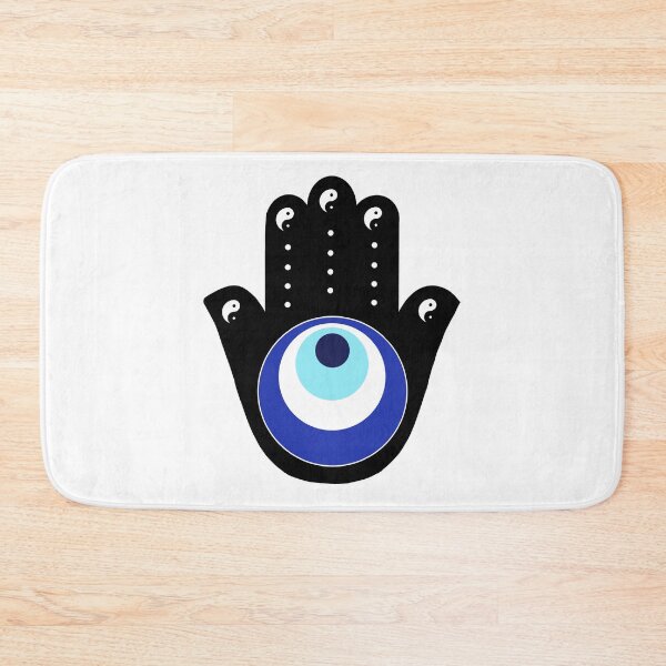 Item preview, Hand of Hamsa Fatima ying yang designed and sold by Rustic Valley Studio.