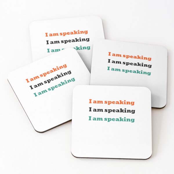 Item preview, madam vice president Kamala Harris | Quote | I am speaking designed and sold by helkav.