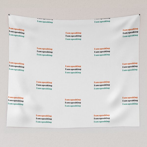 Item preview, madam vice president Kamala Harris | Quote | I am speaking designed and sold by helkav.