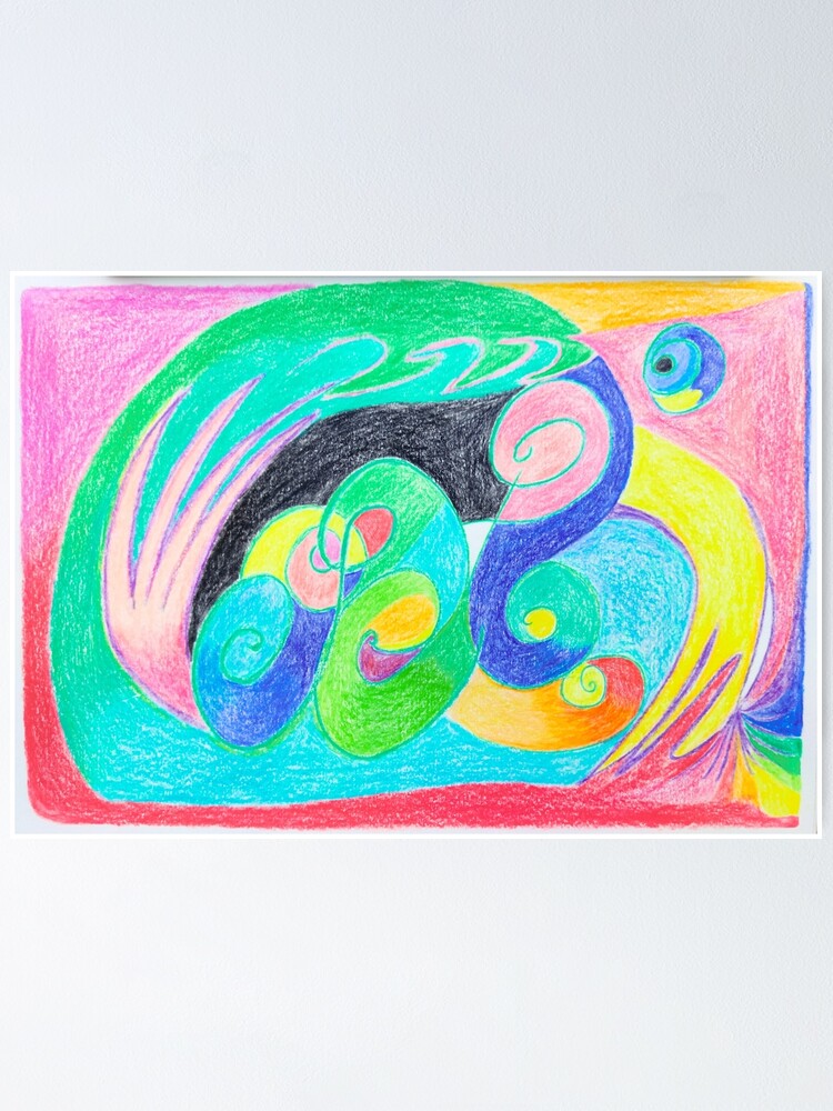 Intuitive Art Soul Portrait Spiritual And Colorful Poster For Sale By Loveandsoul7 Redbubble