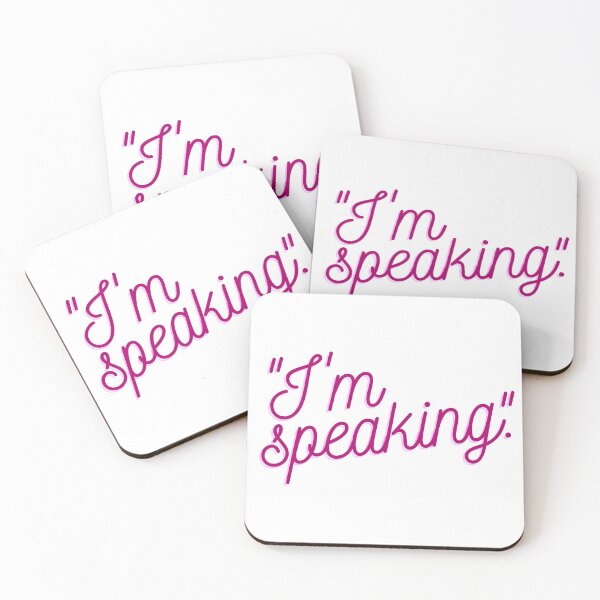 Item preview, "I'm Speaking" Kamala Harris 2020 designed and sold by CJ Vanderbeek.