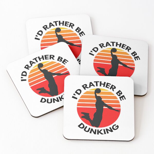 Item preview, id rather be dunking black font designed and sold by Piztees.