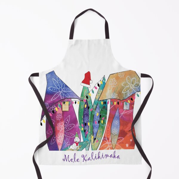 Item preview, Mele Kalikimaka - surf shacks lit up for the holiday designed and sold by Artfully Abstracted.