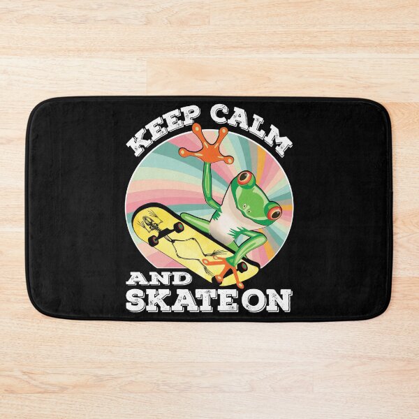 Item preview, Golden Frog On Skateboard Design Gift idea, Yallow board, Keep Calm And Skate On, Gift Idea for Anniversary, Wedding, Mother's Day, Father's Day, Graduation, Thanksgiving, Christmas & New Year's Day. designed and sold by KHRO.