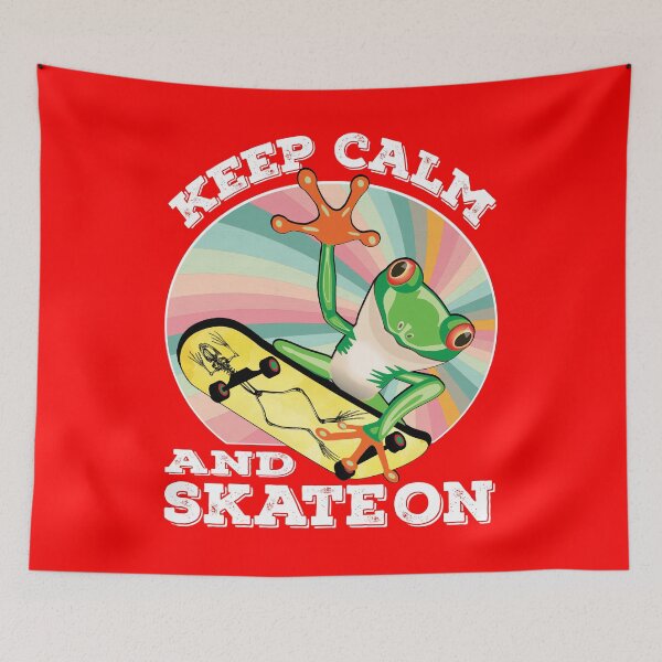 Item preview, Golden Frog On Skateboard Design Gift idea, Yallow board, Keep Calm And Skate On, Gift Idea for Anniversary, Wedding, Mother's Day, Father's Day, Graduation, Thanksgiving, Christmas & New Year's Day. designed and sold by KHRO.