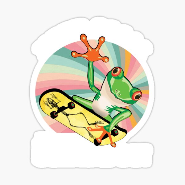 Item preview, Golden Frog On Skateboard Design Gift idea, Yallow board, Keep Calm And Skate On, Gift Idea for Anniversary, Wedding, Mother's Day, Father's Day, Graduation, Thanksgiving, Christmas & New Year's Day. designed and sold by KHRO.