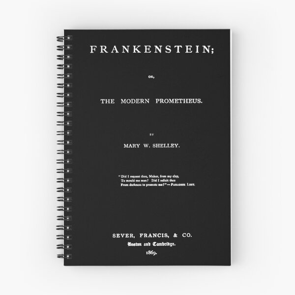 Item preview, Frankenstein Mary Shelley (White on Black) designed and sold by Vanidorr.