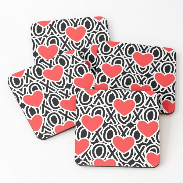 Item preview, black and red xoxo designed and sold by jaceyerin.