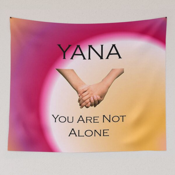 Artikelvorschau, YANA 2 "Du bist nicht allein" Solidarität Brüderlichkeit Freundschaft Liebe Komfort Unterstützung blaue Hände entworfen und verkauft von dragonemma.