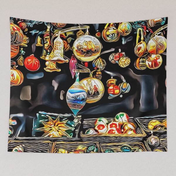 Item preview, Christmas Ornaments Hanging in the Shop designed and sold by RitaMaye.