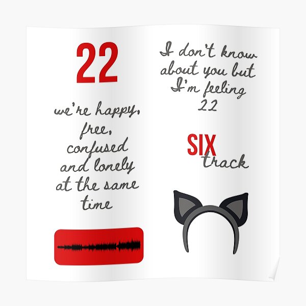 Taylor Swift 22 Posters Redbubble