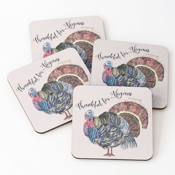 Item preview, Thankful for Vegans | Turkey Thanksgiving designed and sold by hearteyedartist.