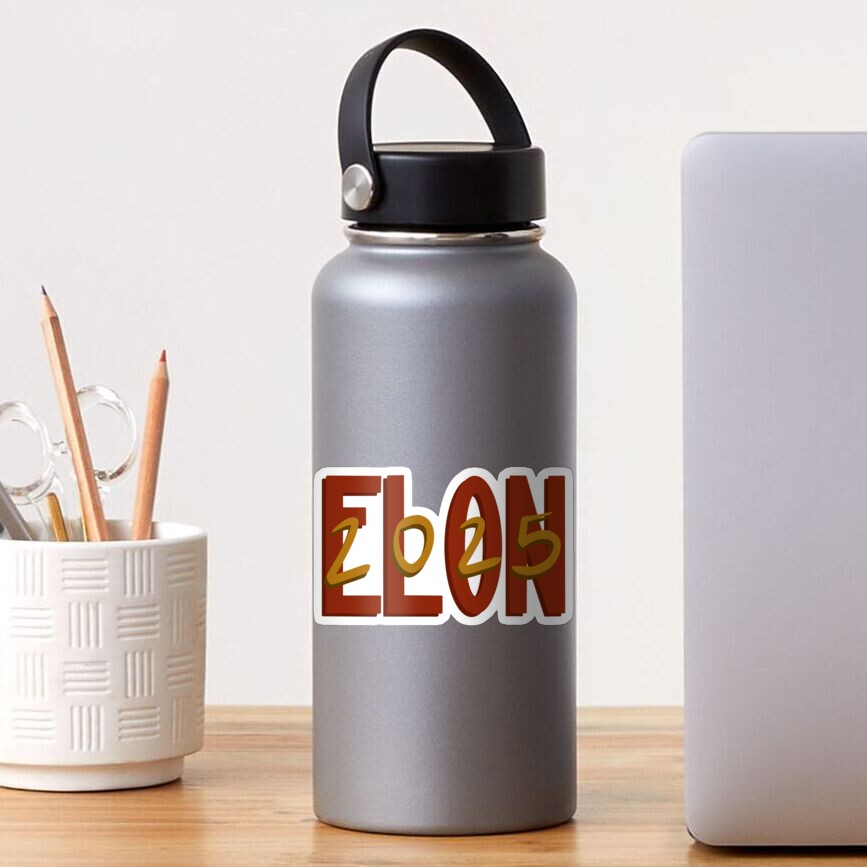 "Elon 2025 Logo" Sticker by Cupkake0104 Redbubble