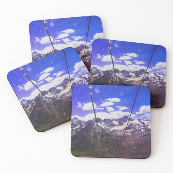 Item preview, view of the snowy peaks of the mountains from the cable car. designed and sold by Adelaide-Lkn.