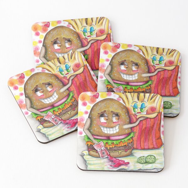 Item preview, Burger & Fry In Love designed and sold by Eocartstudio.