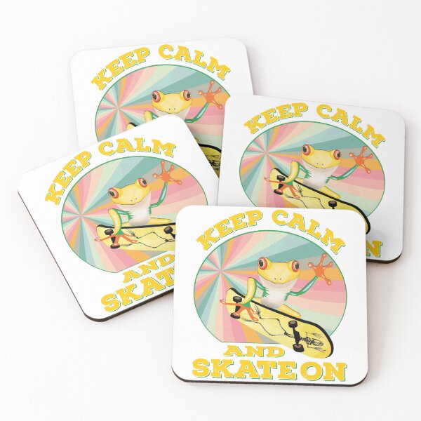 Item preview, Golden Frog On Skateboard Design Gift idea, Yallow board, Frog On Skateboard T Shirt, Keep Calm And Skate On. designed and sold by KHRO.