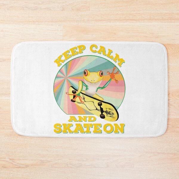 Item preview, Golden Frog On Skateboard Design Gift idea, Yallow board, Frog On Skateboard T Shirt, Keep Calm And Skate On. designed and sold by KHRO.