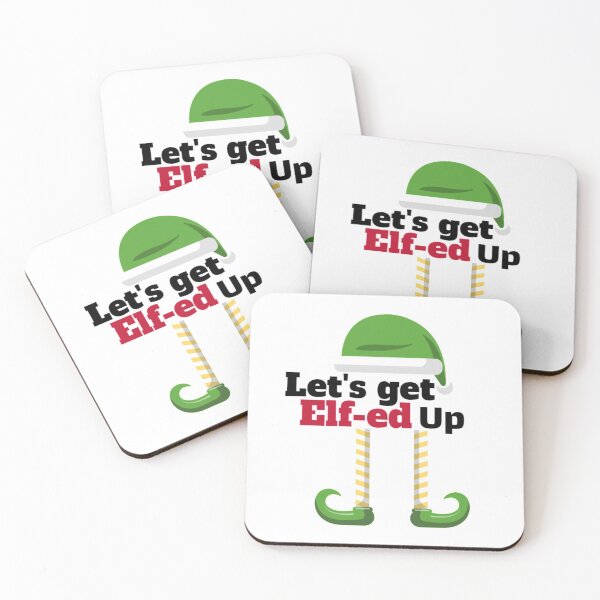 Item preview, Let's get Elf-ed Up, Christmas Elf, Funny Christmas designed and sold by Monique Prince.