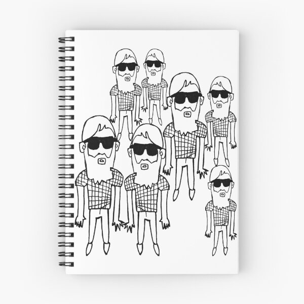 Item preview, hipster pattern, bearded guy in skinny jeans designed and sold by badlydrawnbabe.