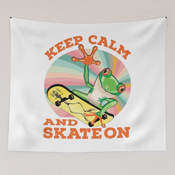 Item preview, Frog On Skateboard Design Gift idea, Yallow board, Frog On Skateboard T Shirt, Keep Calm And Skate On. designed and sold by KHRO.