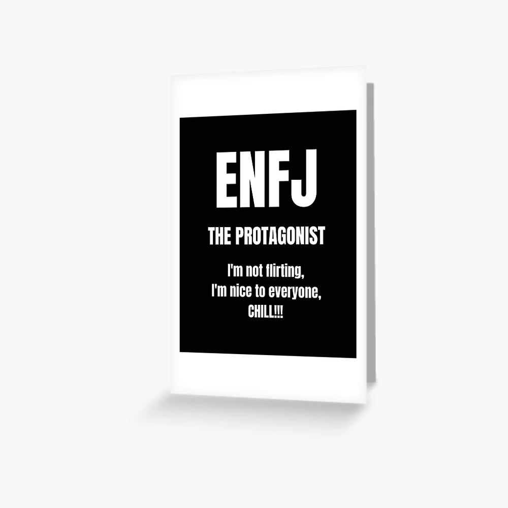 ENFJ - MBTI Protagonist Personality Greeting Card for Sale by BrainChaos