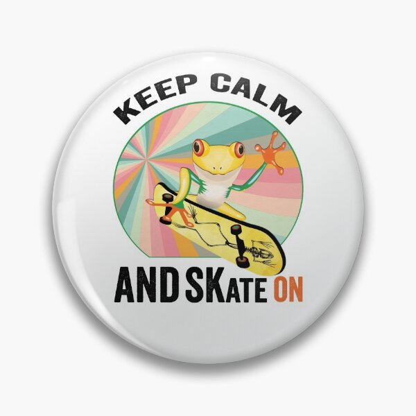 Item preview, Golden Frog On Skateboard Vintage Design Gift idea, Yallow board, Frog On Skateboard T Shirt, Keep Calm And Skate On. designed and sold by KHRO.