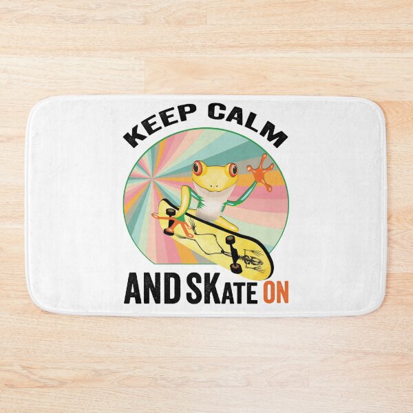 Item preview, Golden Frog On Skateboard Vintage Design Gift idea, Yallow board, Frog On Skateboard T Shirt, Keep Calm And Skate On. designed and sold by KHRO.