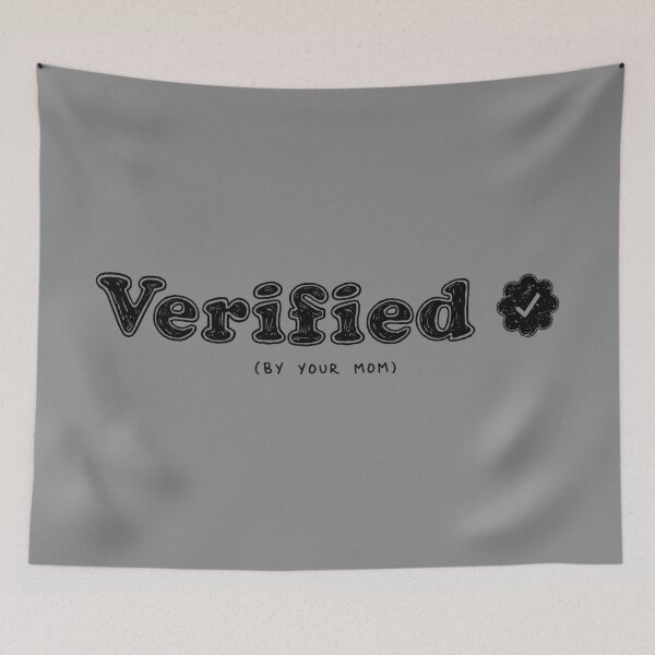 Item preview, Verified By Your Mom (Black) [Roufxis-Rb] designed and sold by RoufXis.