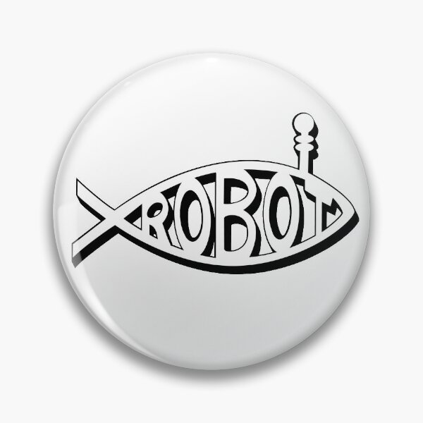 Item preview, Futurama Robot Jesus Fish designed and sold by BiewareDesigns.