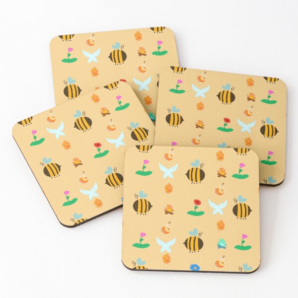 Item preview, Minecraft Bee themed background designed and sold by TinyBarbarain.