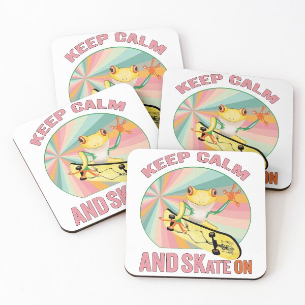 Item preview, Golden Frog On Skateboard Vintage Design Gift idea, Yallow board, Frog On Skateboard T Shirt, Keep Calm And Skate On. designed and sold by KHRO.