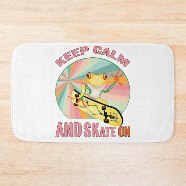 Item preview, Golden Frog On Skateboard Vintage Design Gift idea, Yallow board, Frog On Skateboard T Shirt, Keep Calm And Skate On. designed and sold by KHRO.