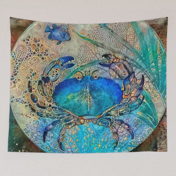 Item preview, Blue Crab and Ocean Fish designed and sold by IssyDesigns.