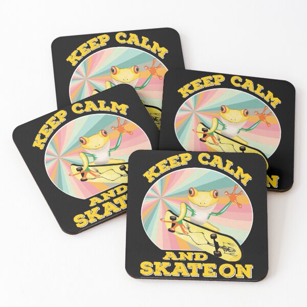 Item preview, Golden Frog On Skateboard Vintage Design Gift idea, Yallow board, Frog On Skateboard T Shirt, Keep Calm And Skate On. designed and sold by KHRO.