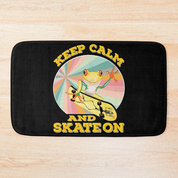 Item preview, Golden Frog On Skateboard Vintage Design Gift idea, Yallow board, Frog On Skateboard T Shirt, Keep Calm And Skate On. designed and sold by KHRO.