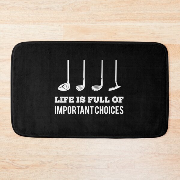 Item preview, Life Is Full Of Important Choices Golf Player Golfer Clubs designed and sold by Bousselham.