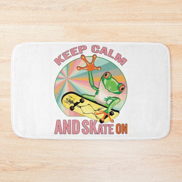 Item preview, Frog On Skateboard Vintage Design Gift idea, Yallow board, Frog On Skateboard T Shirt, Keep Calm And Skate On. designed and sold by KHRO.