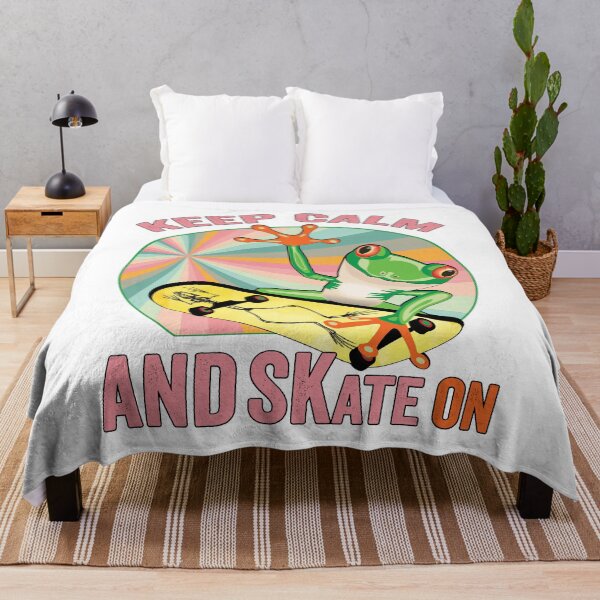 Item preview, Frog On Skateboard Vintage Design Gift idea, Yallow board, Frog On Skateboard T Shirt, Keep Calm And Skate On. designed and sold by KHRO.