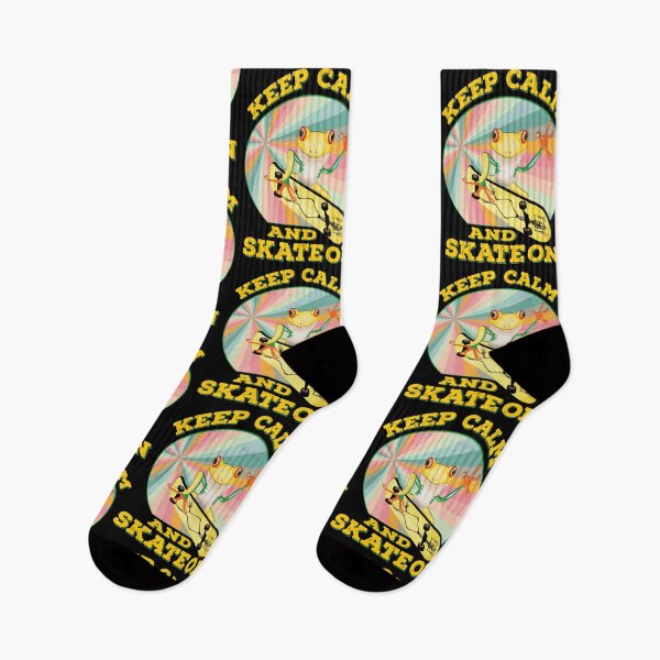 Item preview, Golden Frog On Skateboard Vintage Design Gift idea, Yallow board, Frog On Skateboard T Shirt, Keep Calm And Skate On. designed and sold by KHRO.
