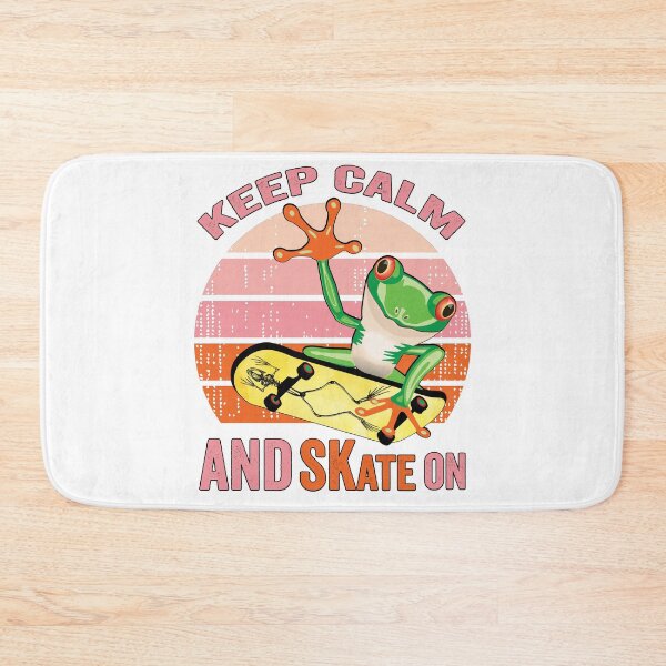 Item preview, Frog On Skateboard Vintage Design Gift idea, Yallow board, Frog On Skateboard T Shirt, Keep Calm And Skate On. designed and sold by KHRO.