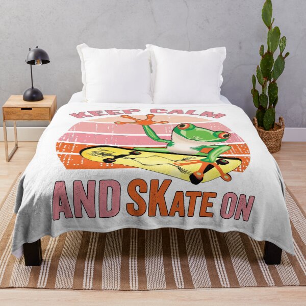 Item preview, Frog On Skateboard Vintage Design Gift idea, Yallow board, Frog On Skateboard T Shirt, Keep Calm And Skate On. designed and sold by KHRO.