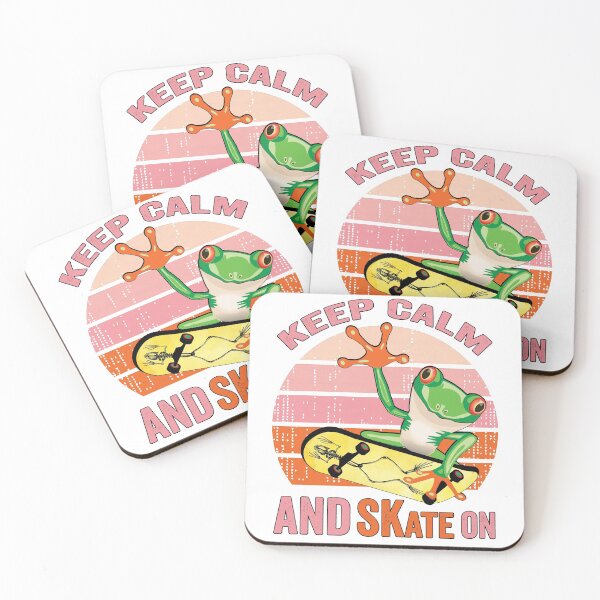 Item preview, Frog On Skateboard Vintage Design Gift idea, Yallow board, Frog On Skateboard T Shirt, Keep Calm And Skate On. designed and sold by KHRO.