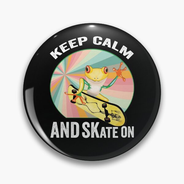 Item preview, Golden Frog On Skateboard Vintage Design Gift idea, Yallow board, Frog On Skateboard T Shirt, Keep Calm And Skate On. designed and sold by KHRO.