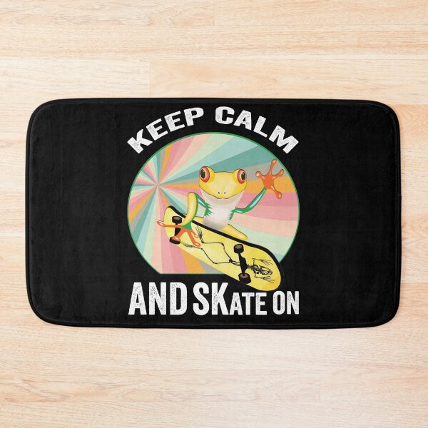 Item preview, Golden Frog On Skateboard Vintage Design Gift idea, Yallow board, Frog On Skateboard T Shirt, Keep Calm And Skate On. designed and sold by KHRO.