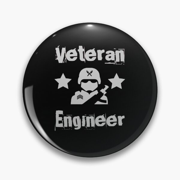 Item preview, Veteran Engineer Army Grey  designed and sold by theHVACgang.